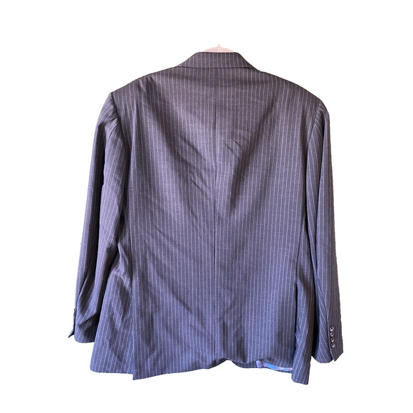 Oscar De La Renta Mens 38R Blazer Sportscoat Gray Wool Jacket Business Office - Picture 2 of 14